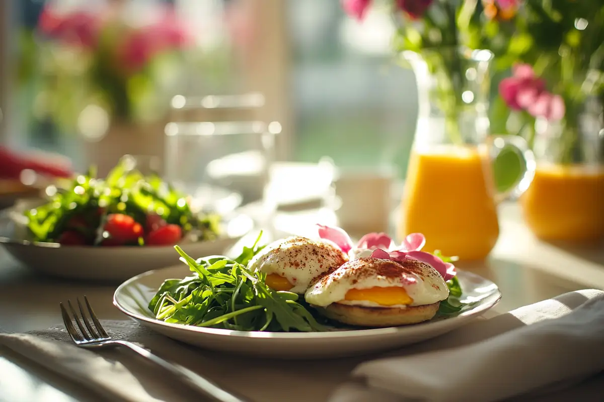 u6185574297 A beautifully set brunch table featuring a plate d3b369fc e319 4b69 9a5d 9a33c6c5e93a 1 www.noryrecipes.com