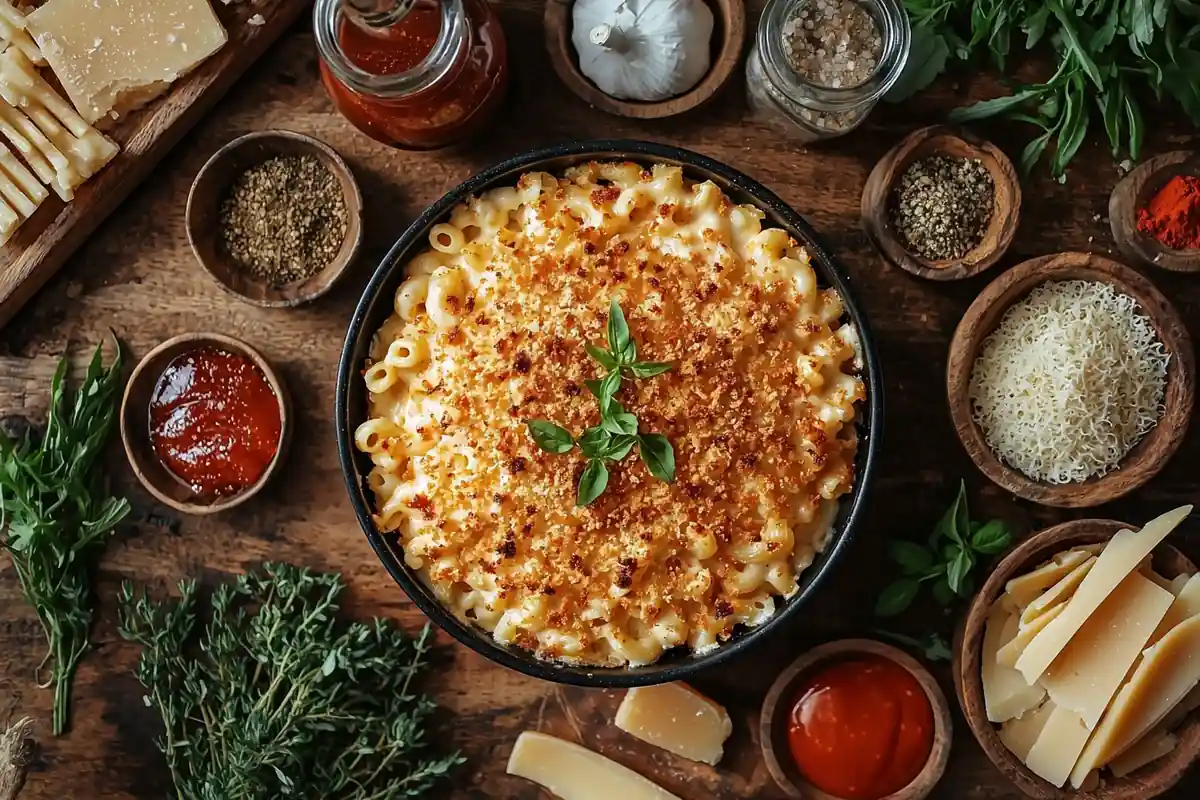 Stouffer's macaroni and cheese with added ingredients