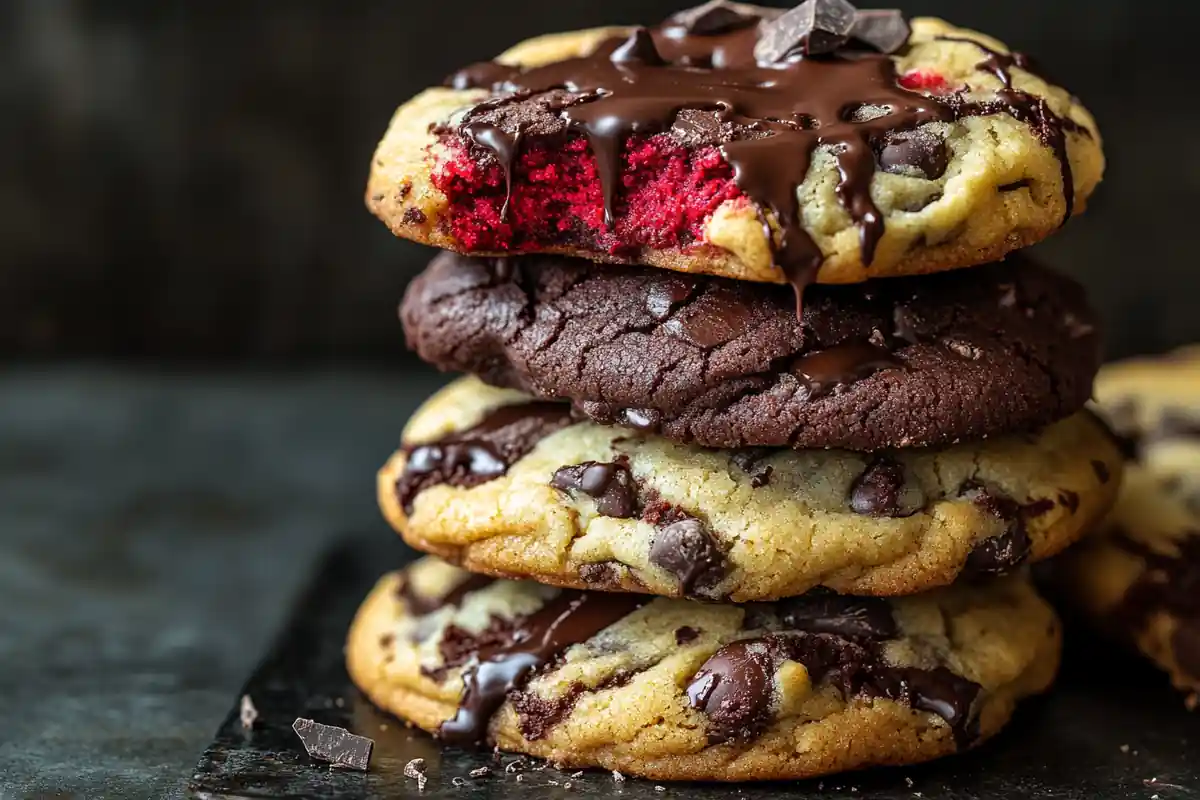u6185574297 A stack of oversized chunky cookies with melted c 8a07b9d2 e5e8 489e bb99 0923f19ff587 0 www.noryrecipes.com