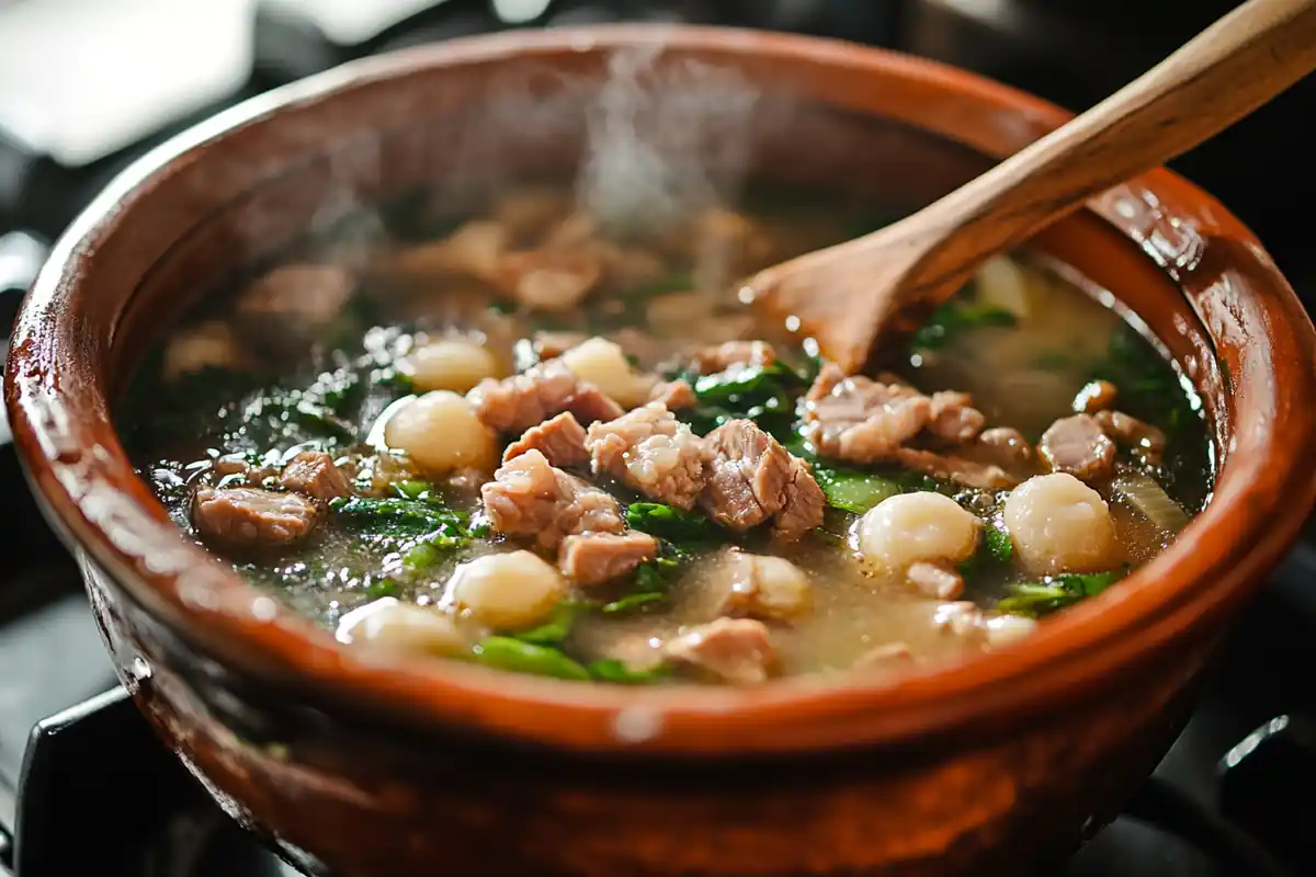 u6185574297 A traditional Filipino clay pot simmering with Si 035050e3 44a2 41ef 8d76 b3aa0dd7924b 1 www.noryrecipes.com