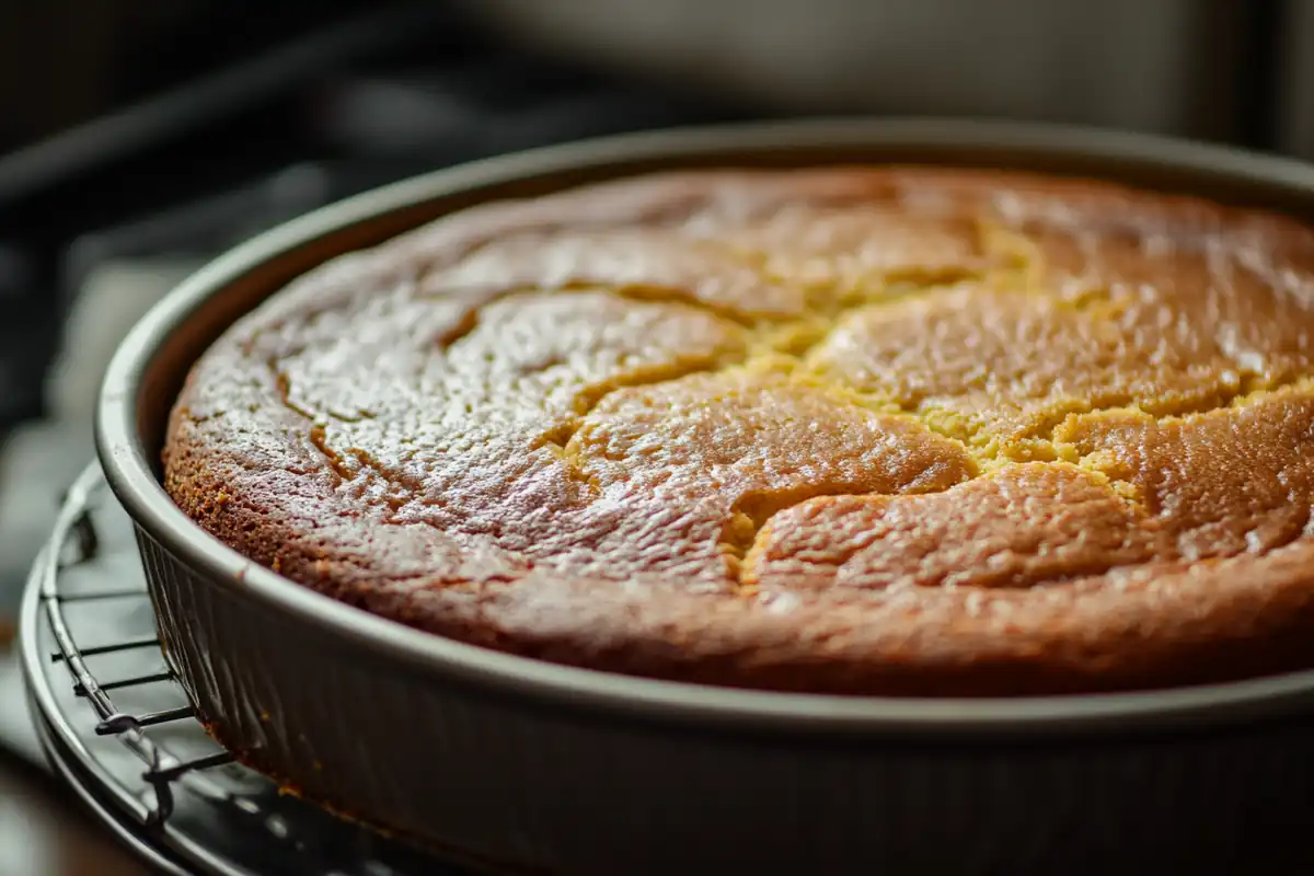 u6185574297 A beautiful golden brown almond cake fresh out o f6074ad8 280e 4b40 87d4 d03d225df1e7 1 www.noryrecipes.com