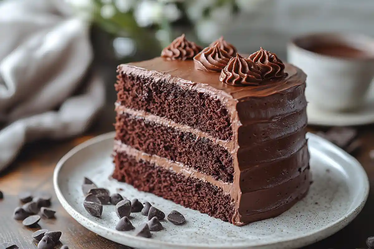 Chocolate Cake Ingredients - Flour, cocoa powder, eggs, butter, and more