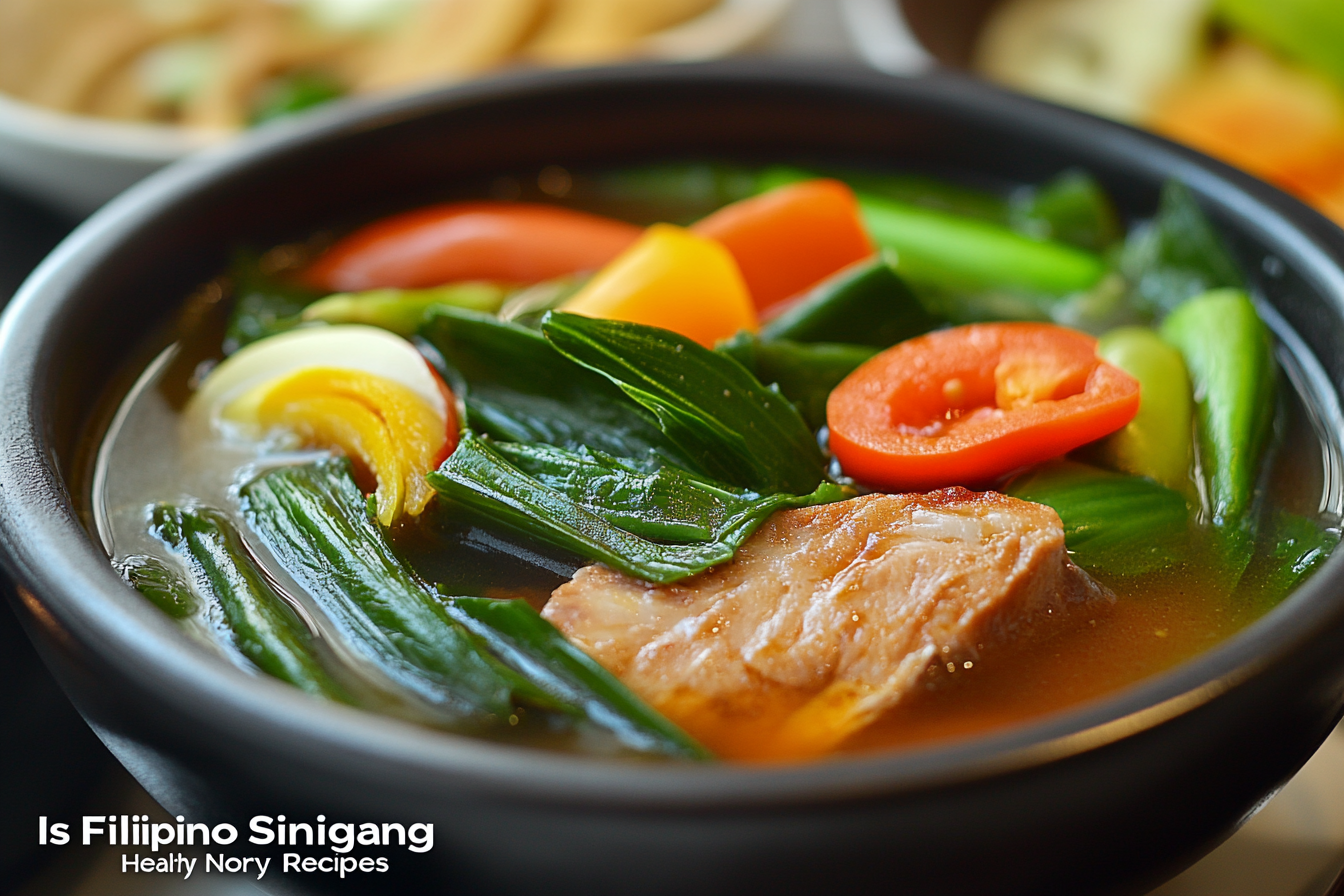 Is Filipino Sinigang Healthy – traditional pork sinigang soup with vegetables
