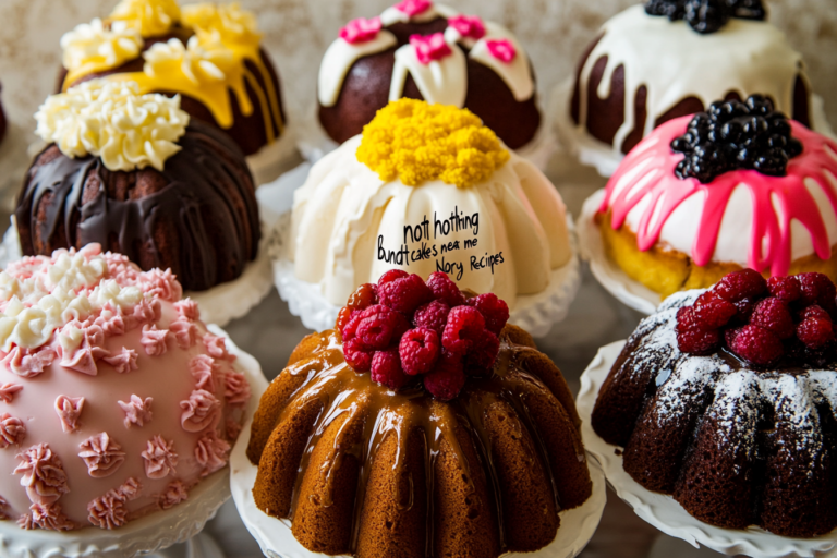 Nothing Bundt Cakes Near Me: Assorted Bundt cakes on display