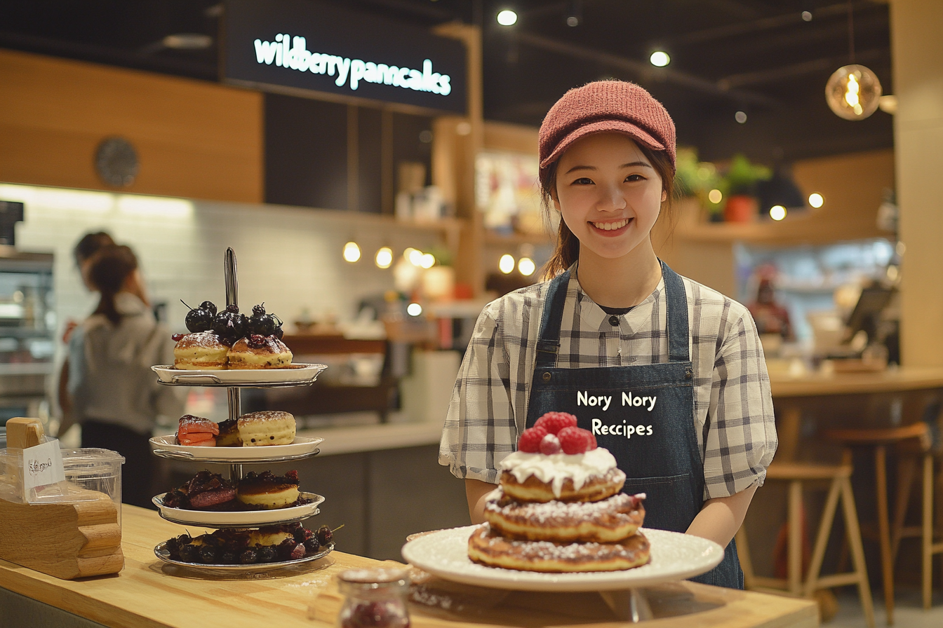 Wildberry Pancakes and Cafe interior with signature pancakes