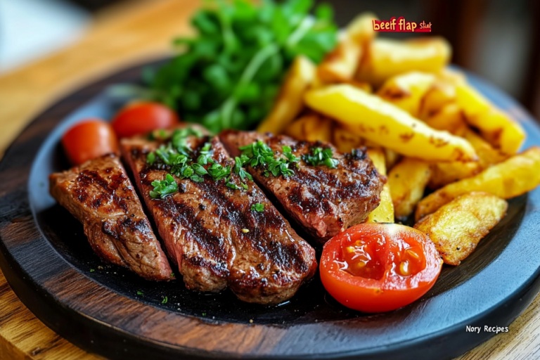 Beef Flap Meat Steak Recipe – grilled flap steak sliced on a cutting board