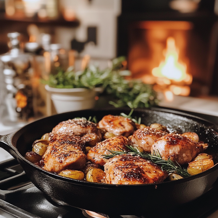Blackstone Recipes – sizzling steak and vegetables on outdoor griddle​