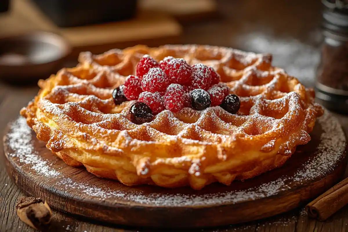 Funnel Cake – golden-brown fried dough dusted with powdered sugar