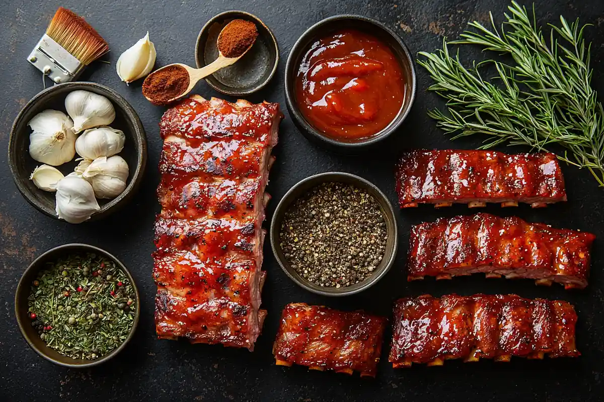 Barbecue Beef Ribs Recipe – tender ribs glazed with BBQ sauce on a grill