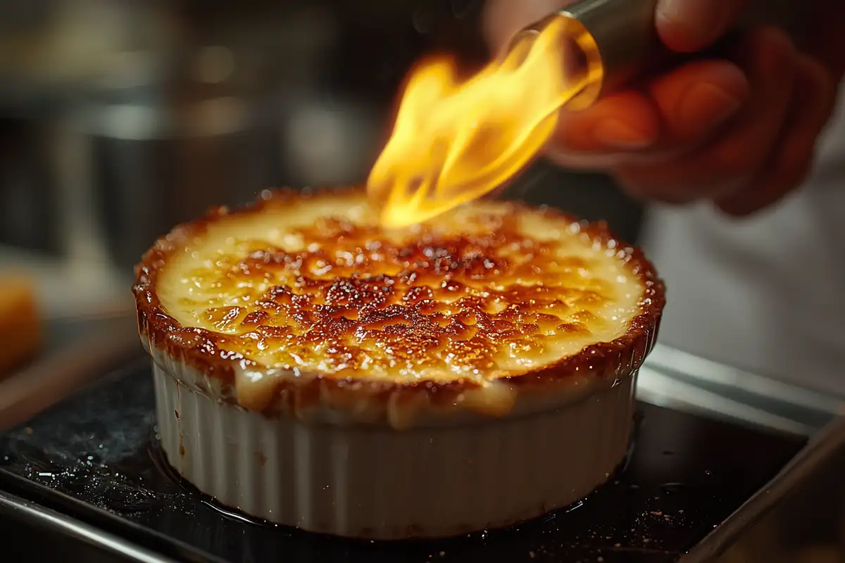 creme brulee taste – caramelized sugar top with creamy custard beneath