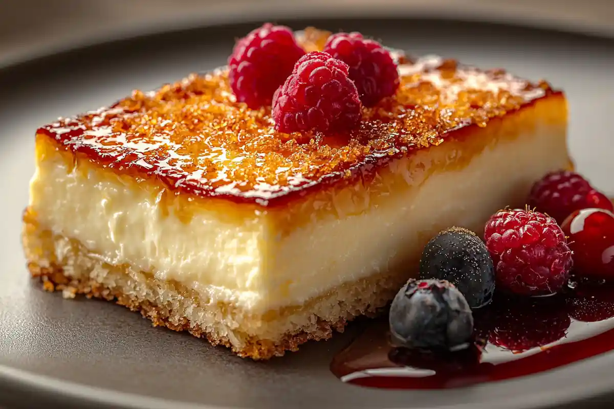 creme brulee taste – caramelized sugar top with creamy custard beneath