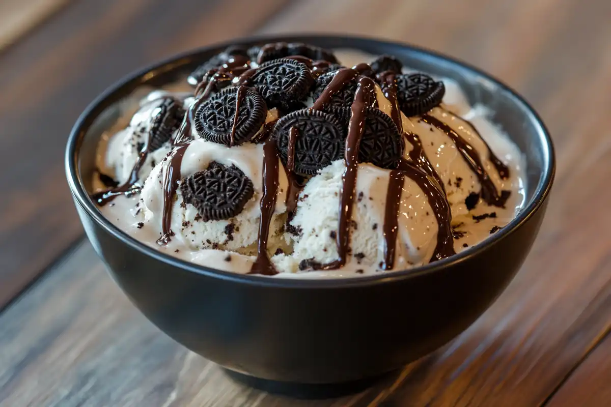 u6185574297 A bowl of creamy Oreo ice cream topped with crush 634f1a1a 0024 4601 aef0 cf08de164b17 0 www.noryrecipes.com