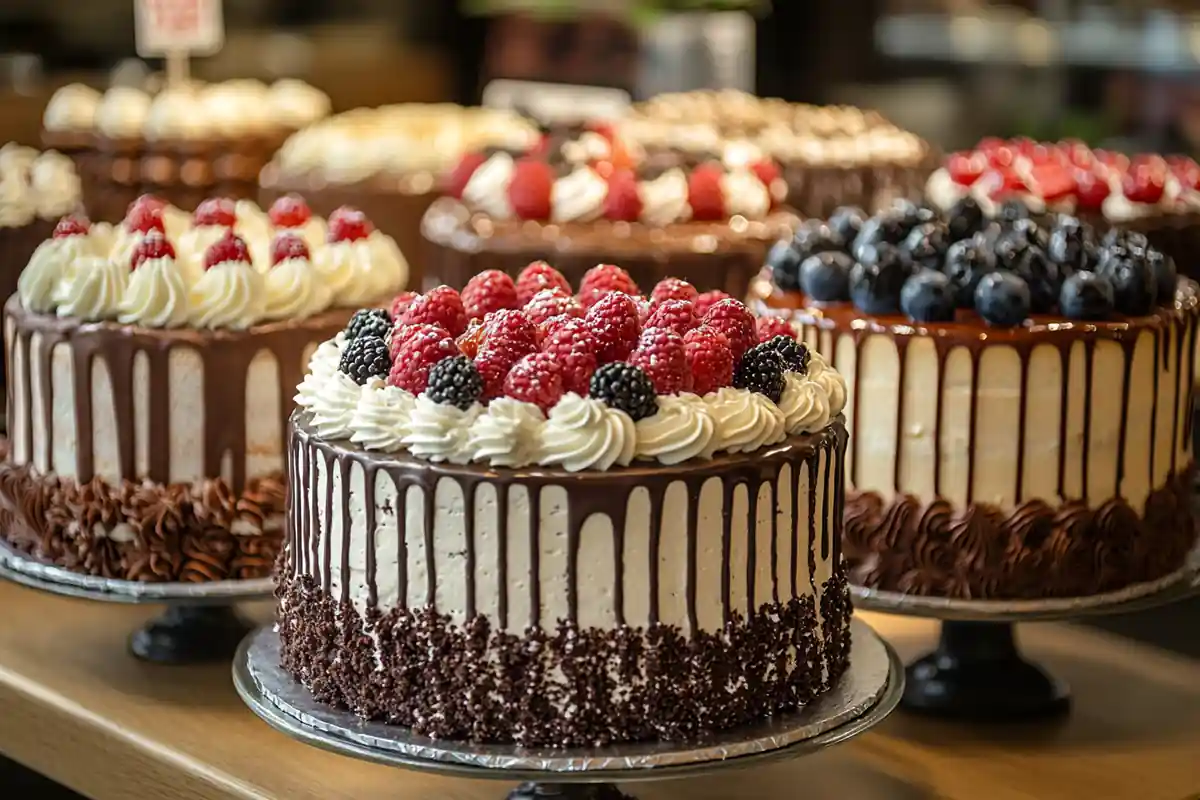u6185574297 A Publix bakery display with various cakes includ 21dfd276 25a0 4110 a571 2da1de870aae 3 www.noryrecipes.com