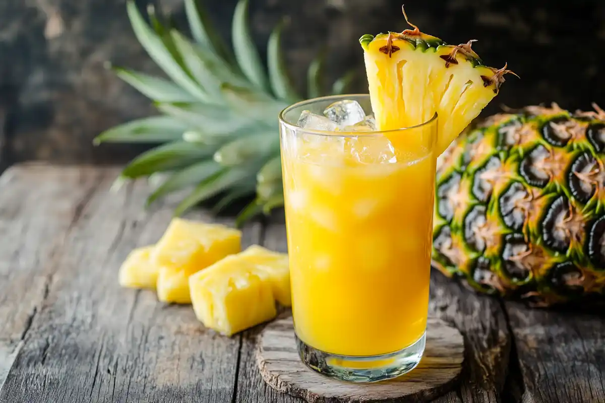 u6185574297 A refreshing glass of fresh pineapple juice with ff4b1edf 8ab4 46e5 a184 3be766833e94 2 www.noryrecipes.com