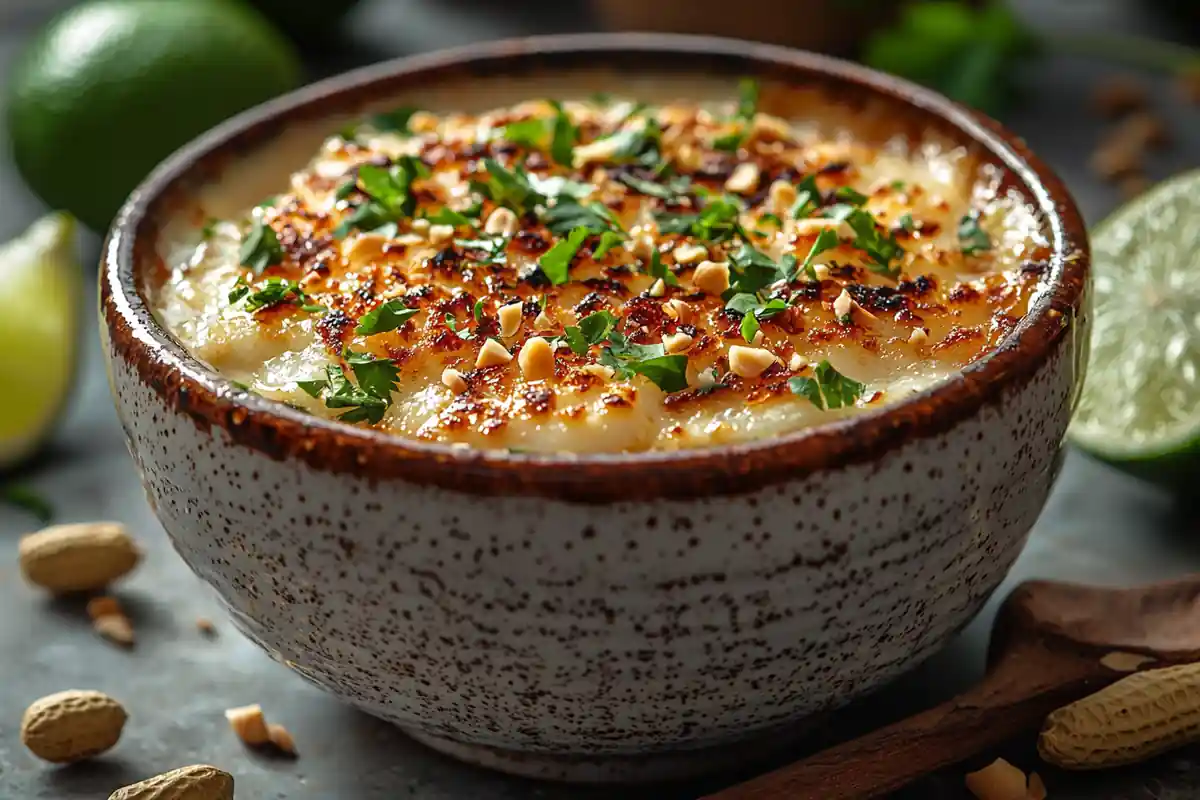 u6185574297 Thai coconut crab brulee in ceramic dish garnishe 50d5304c 1f1a 462f 9510 81e8f3ed583b 1 www.noryrecipes.com