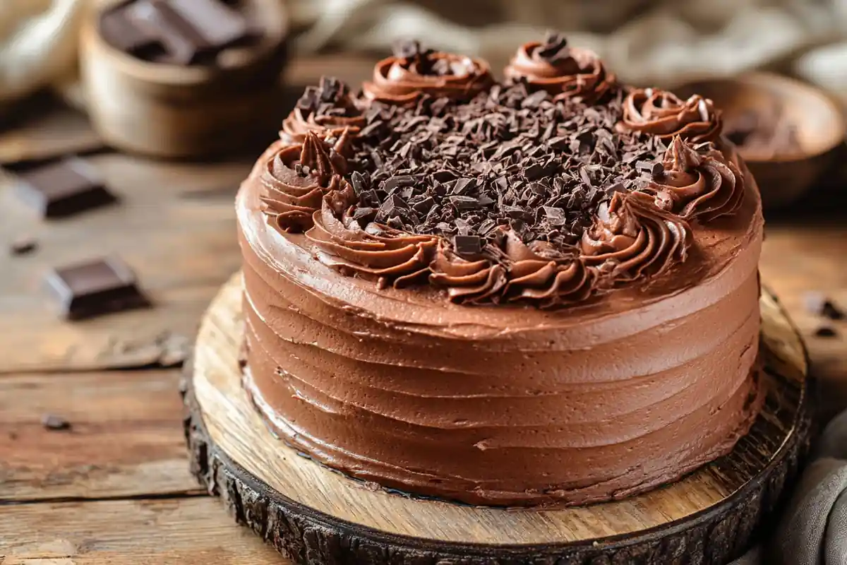 u6185574297 4. A fully frosted cake with chocolate buttercre 4c7055fd e889 4a9d 8837 2ac3c7e757e0 2 www.noryrecipes.com
