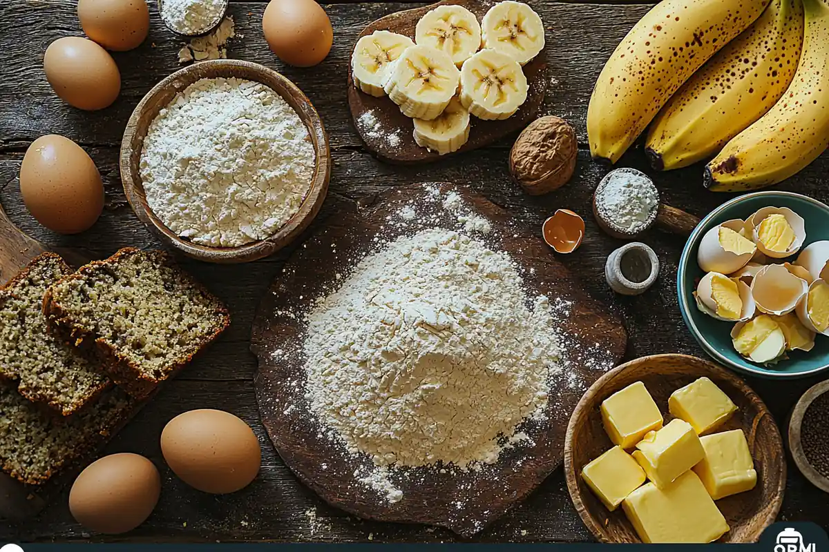 u6185574297 Baking ingredients for banana bread on a kitchen 6b59a24f ecd2 4487 998e 04a09e4cbc1b 3 www.noryrecipes.com