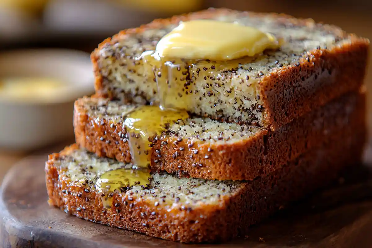 u6185574297 Close up of moist banana bread slice with melted bc19320d 0360 4f83 942d 42e9a9b01608 3 www.noryrecipes.com