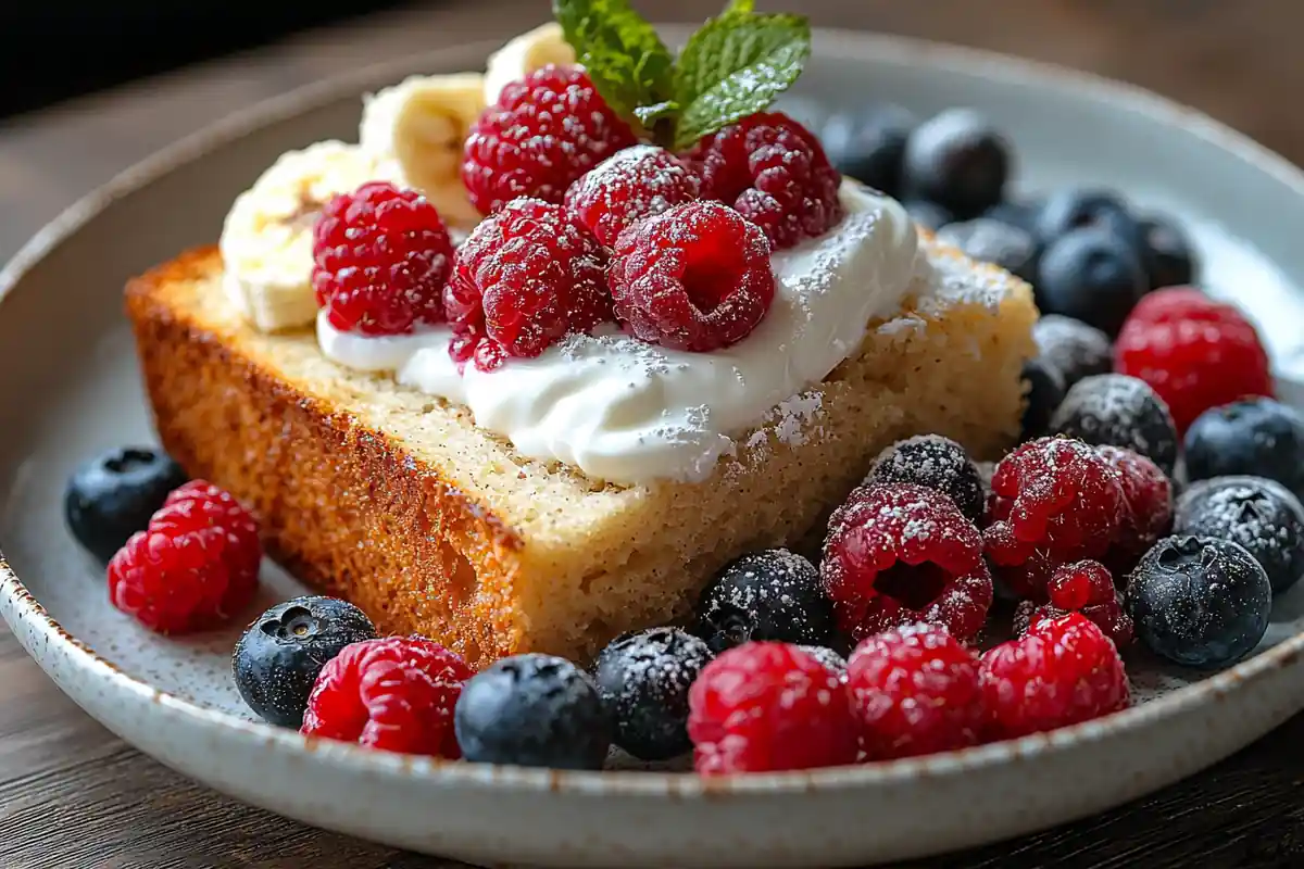 u6185574297 Toasted banana bread slice on a breakfast plate w 34e1343a 0527 401d 8e8e 2075f85b0c68 0 www.noryrecipes.com
